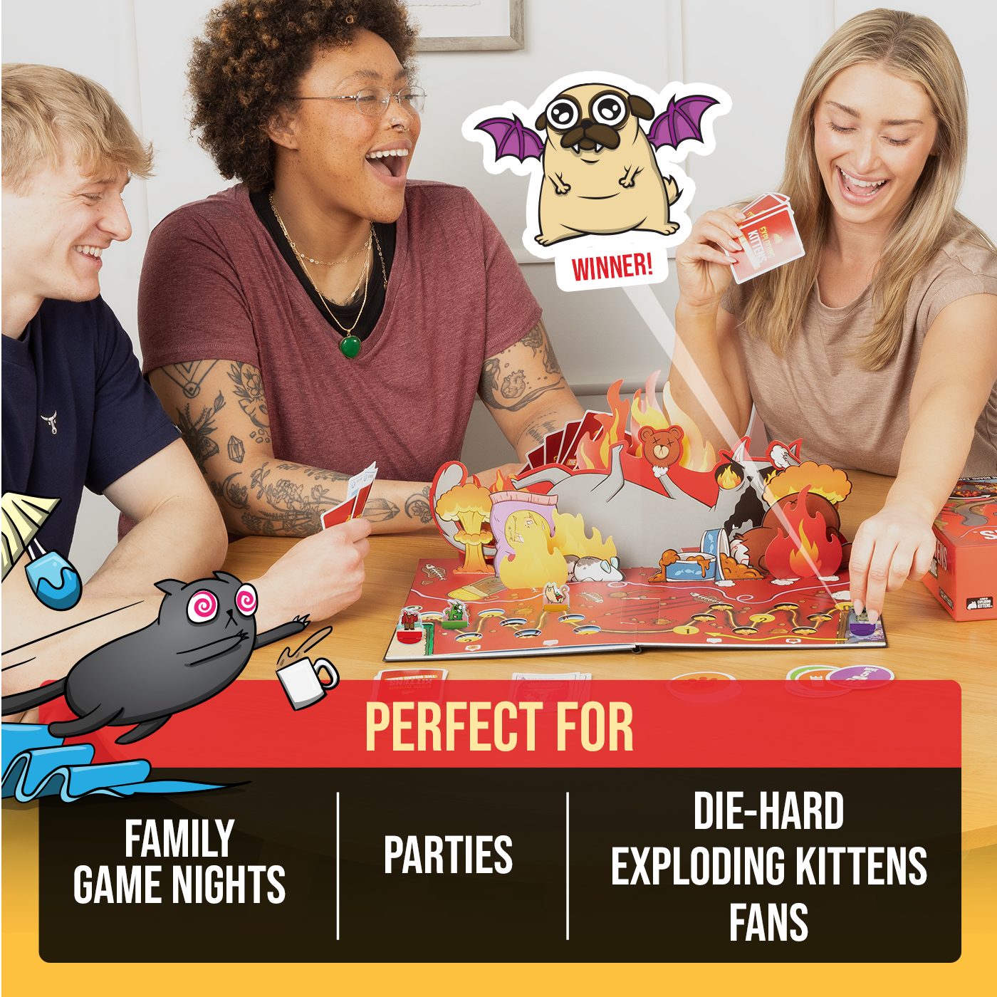 Exploding Kittens: The Board Game (Super Fan Edition)