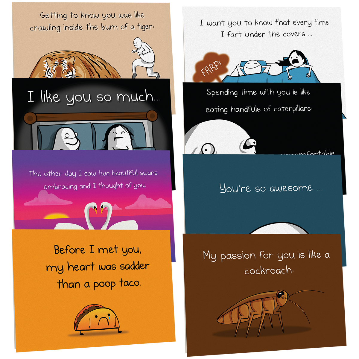 NSFW Love & Friendship Cards Vol. B - 8 pack