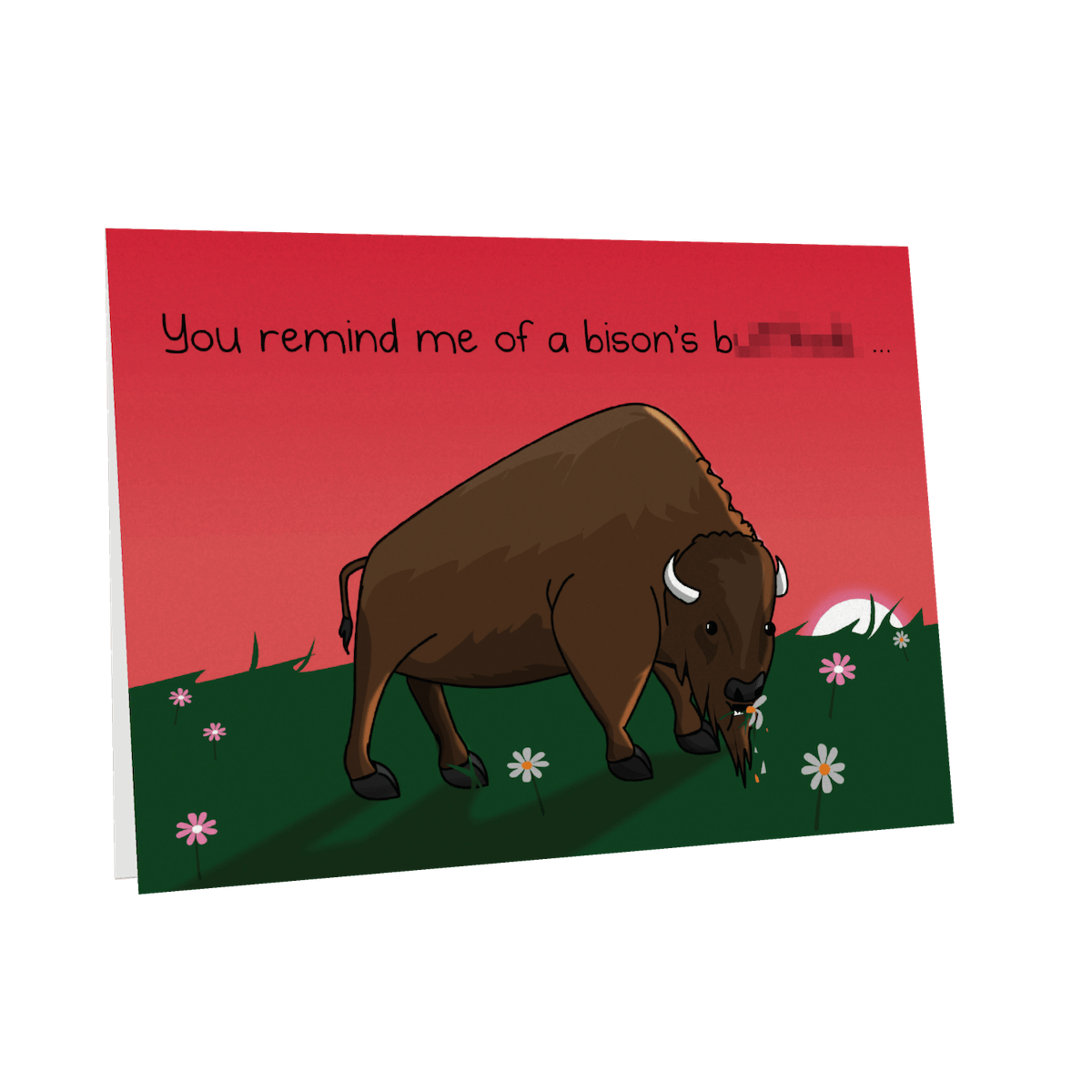 Bison - NSFW Friendship Card