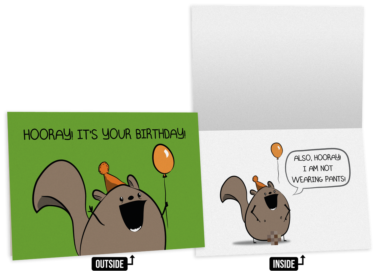 Chipmunk - NSFW Birthday Card