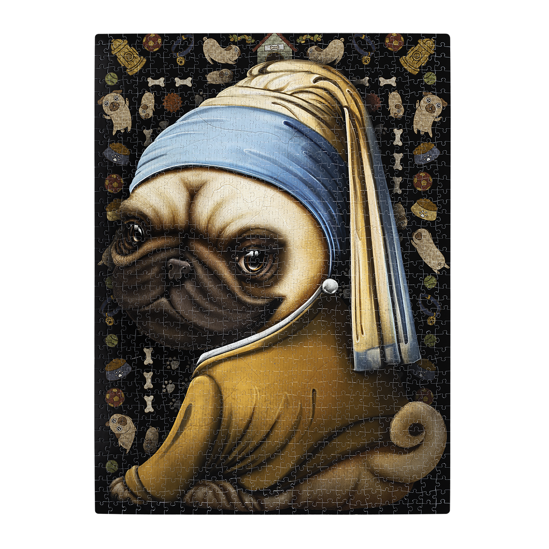 Pug with a Pearl Earring