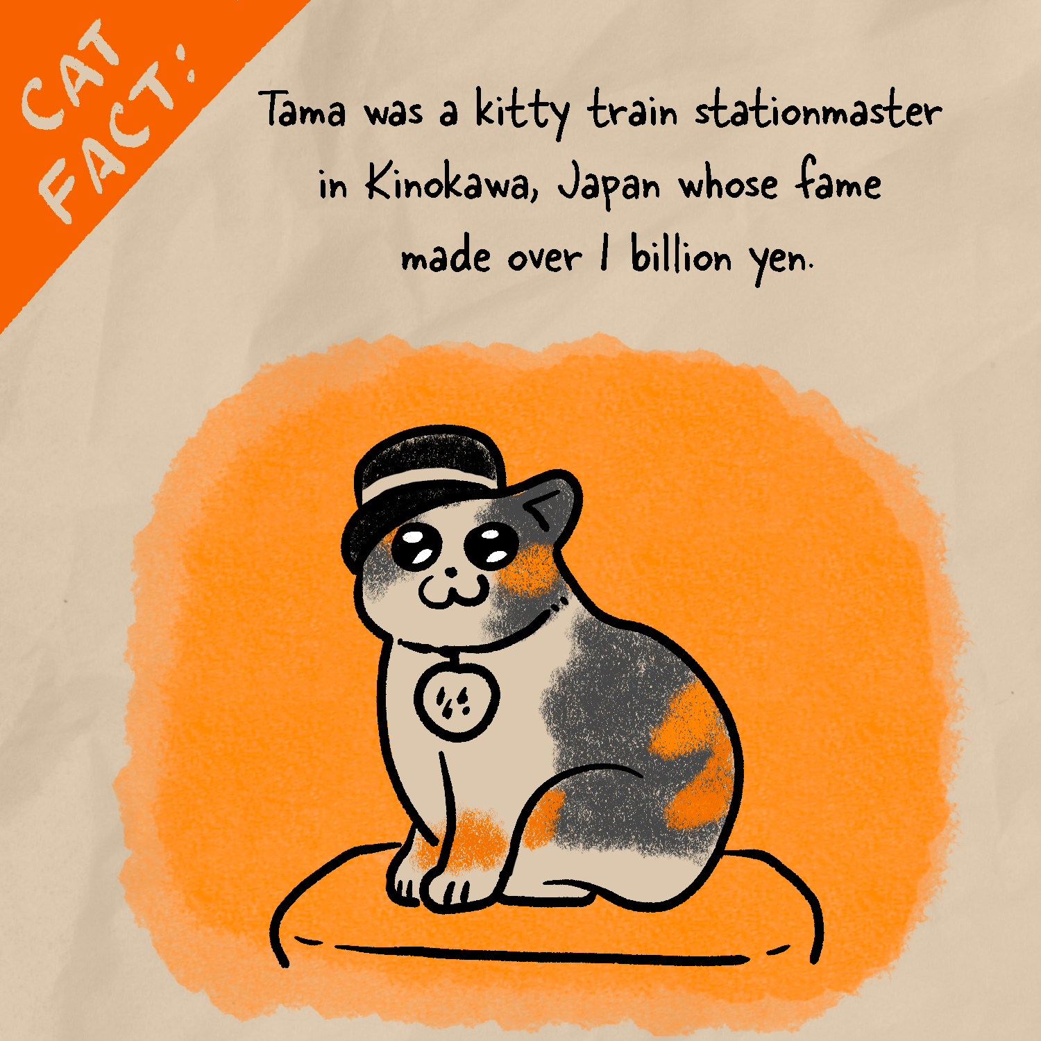 Cat Fact: Tama the Kitty Stationmaster