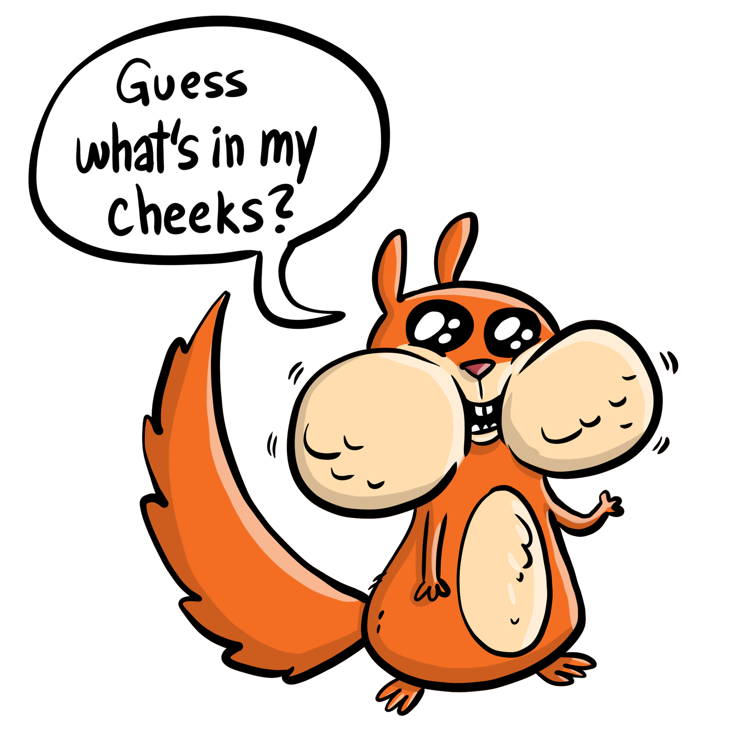 What's in Hoarder Squirrel's Cheeks?