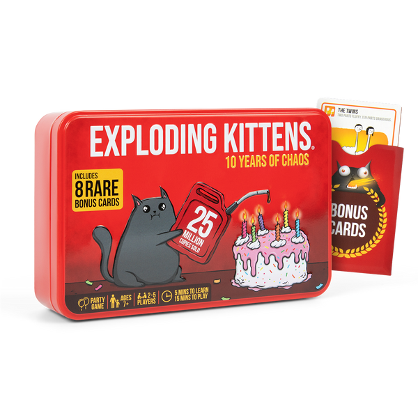 Exploding Kittens: Original Edition (10th Anniversary Tin Edition)