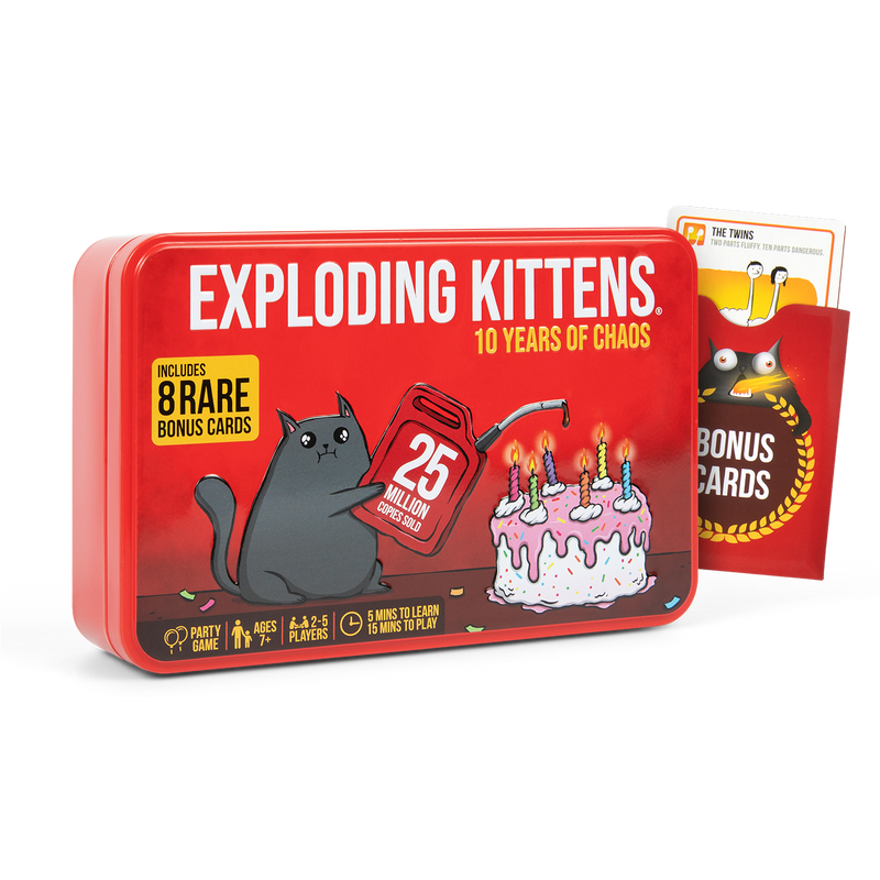Exploding Kittens: Original Edition (10th Anniversary Tin Edition)