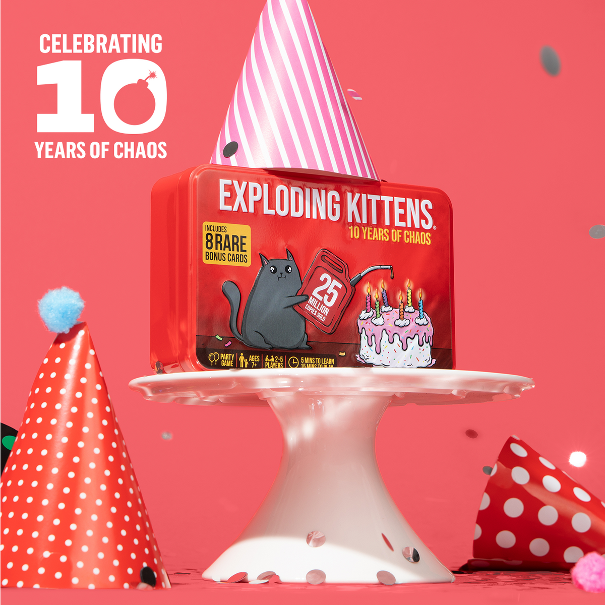 Exploding Kittens: Original Edition (10th Anniversary Tin Edition)