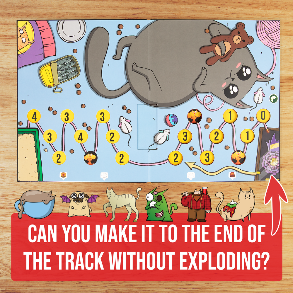 Exploding Board Exploding Kittens: The Board Game (Super Fan Edition)