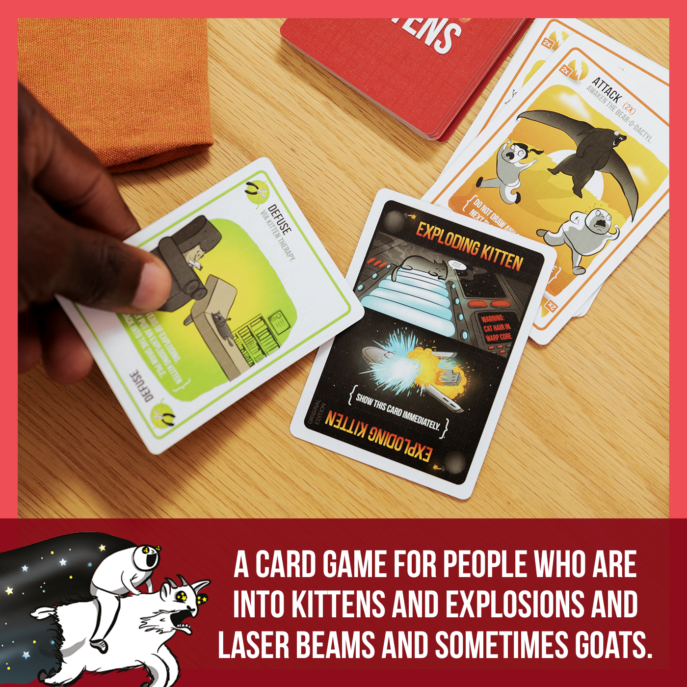 Exploding Kittens: Original Edition (10th Anniversary Tin Edition)