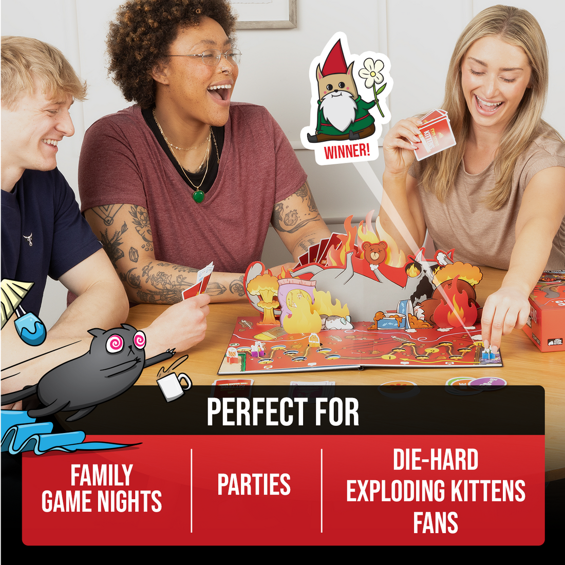 Exploding Kittens Maker Games Exploding Kittens: The Board Game