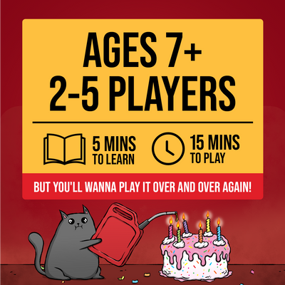 Exploding Kittens 9 Lives Exploding Kittens: Original Edition (10th Anniversary Tin Edition)