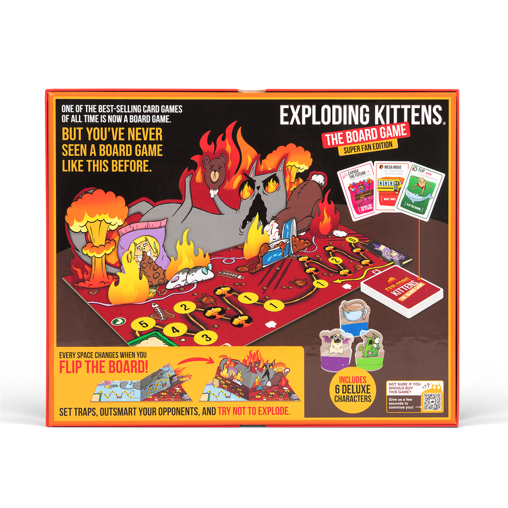 Exploding Board Exploding Kittens: The Board Game (Super Fan Edition)