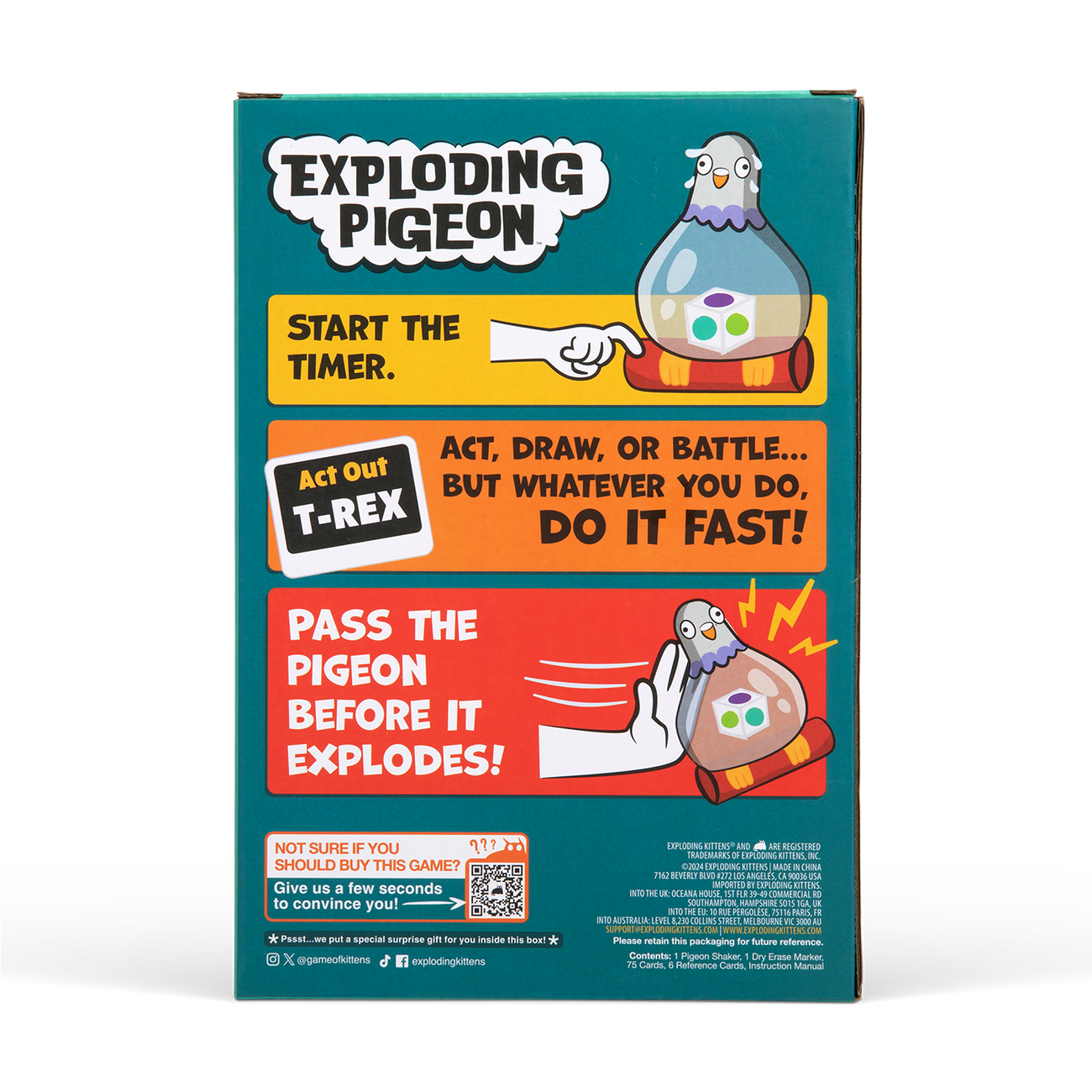 Exploding Pingles Exploding Pigeon