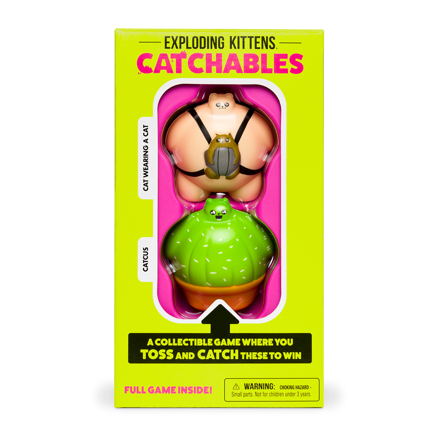 Catchables 2-Pack #2 (Cat-wearing-a-cat & Catcus)