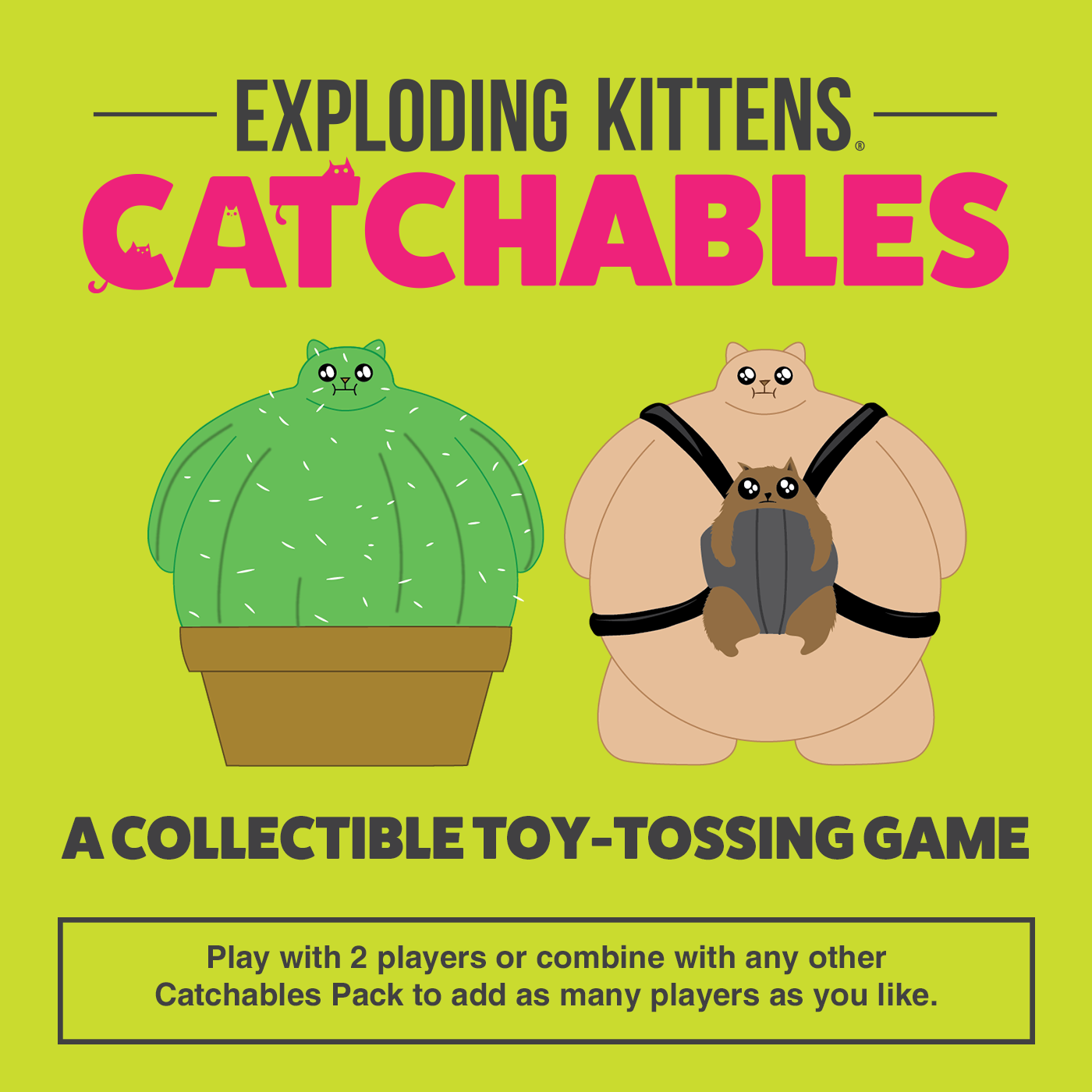 Catchables 2-Pack #2 (Cat-wearing-a-cat & Catcus)
