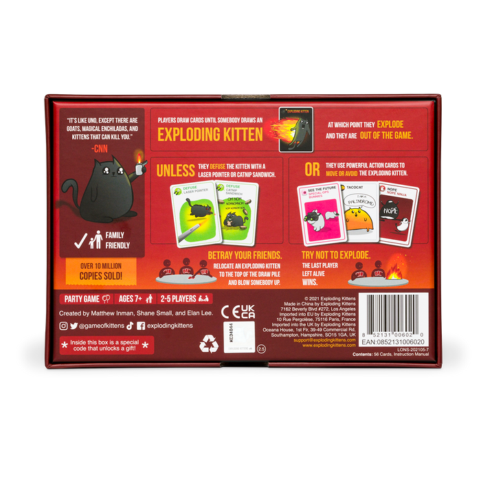 Exploding Kittens Original Edition | Card Game