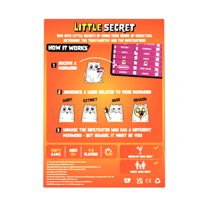 Little Secret Social Deduction Card Game