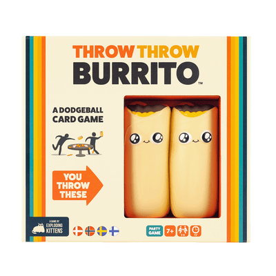 Throw Throw Burrito game box, Norwegian edition 