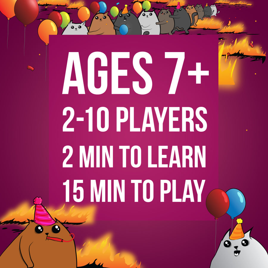 Exploding Kittens Party Pack Edition | Party Card Game | Exploding Kittens