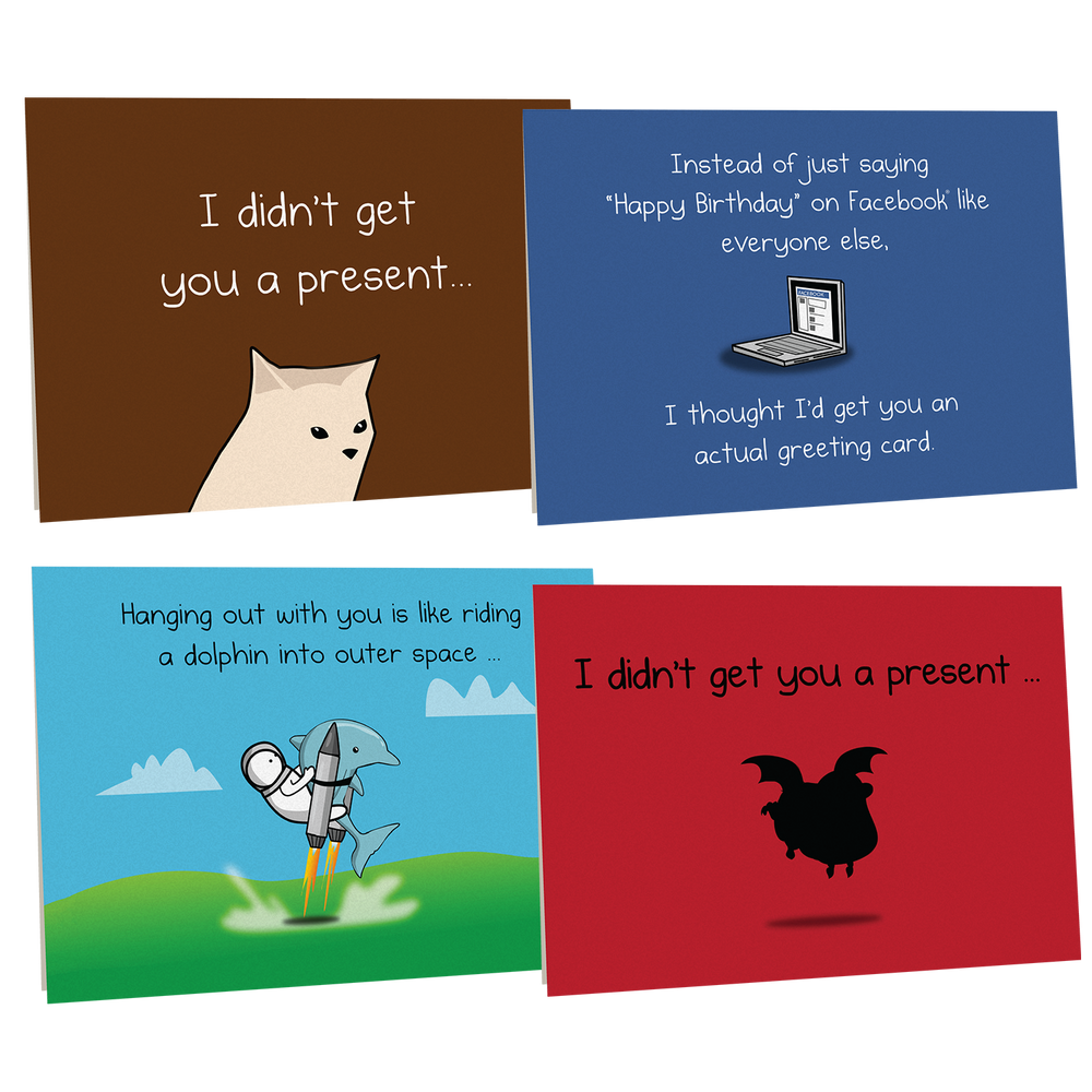 NSFW Birthday Cards | Vol. B - 4 pack | Exploding Kittens