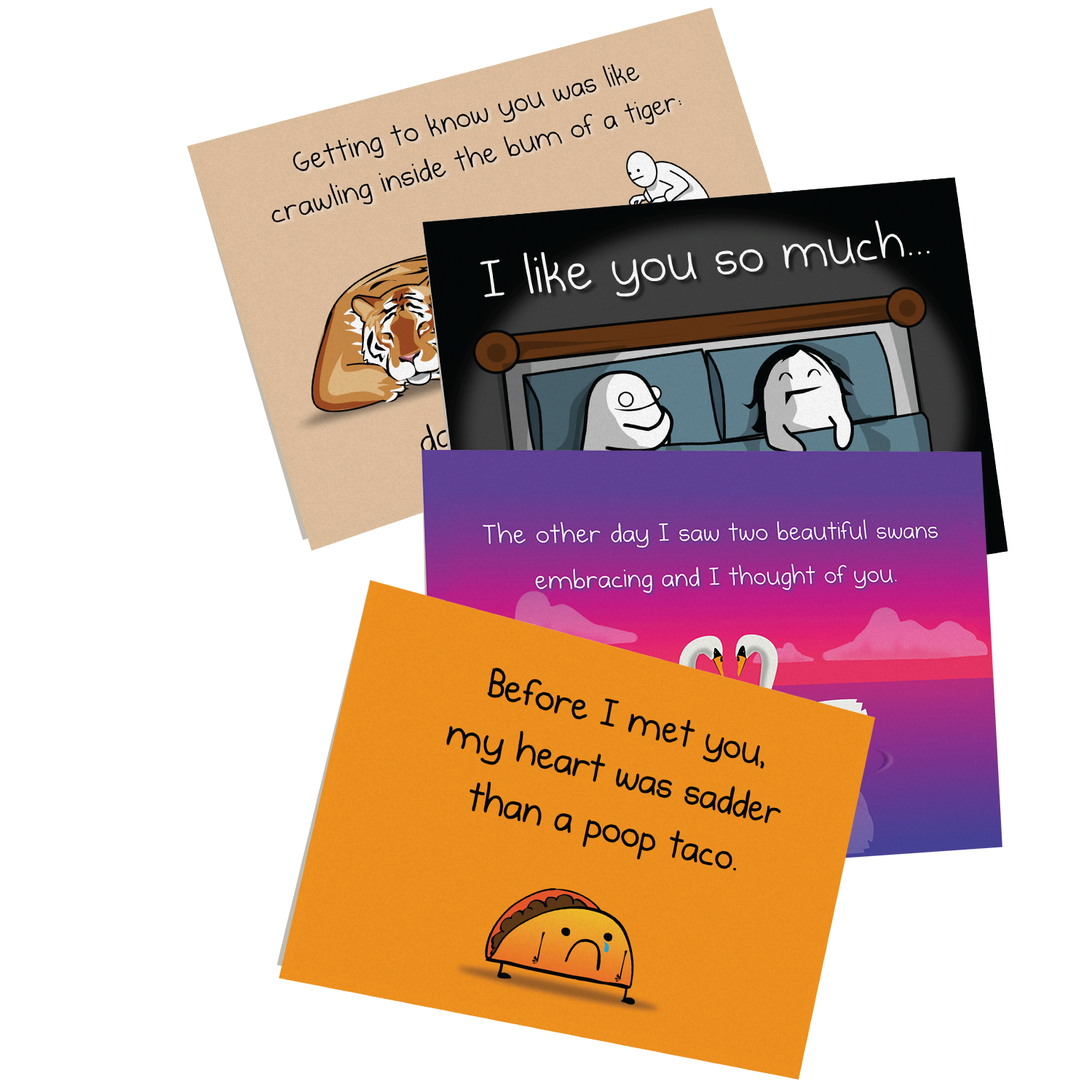 NSFW Love & Friendship Cards Vol. C - 4 pack 