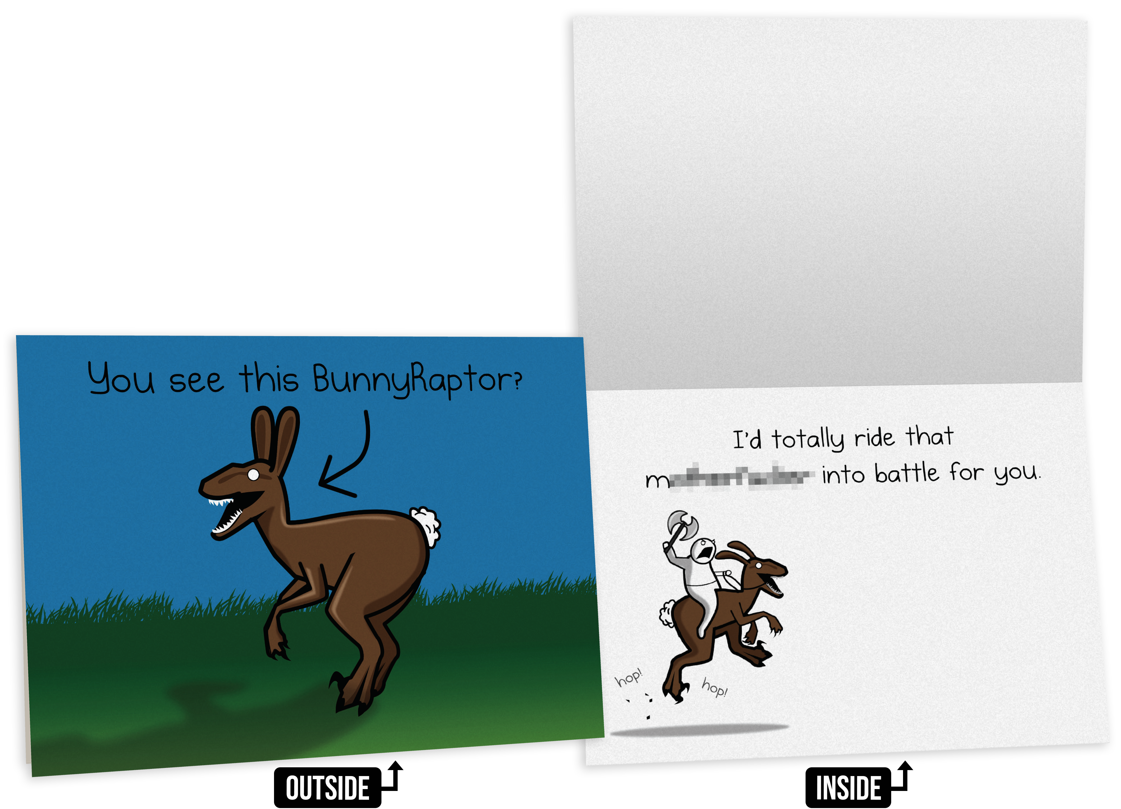 BunnyRaptor - NSFW Friendship Card 