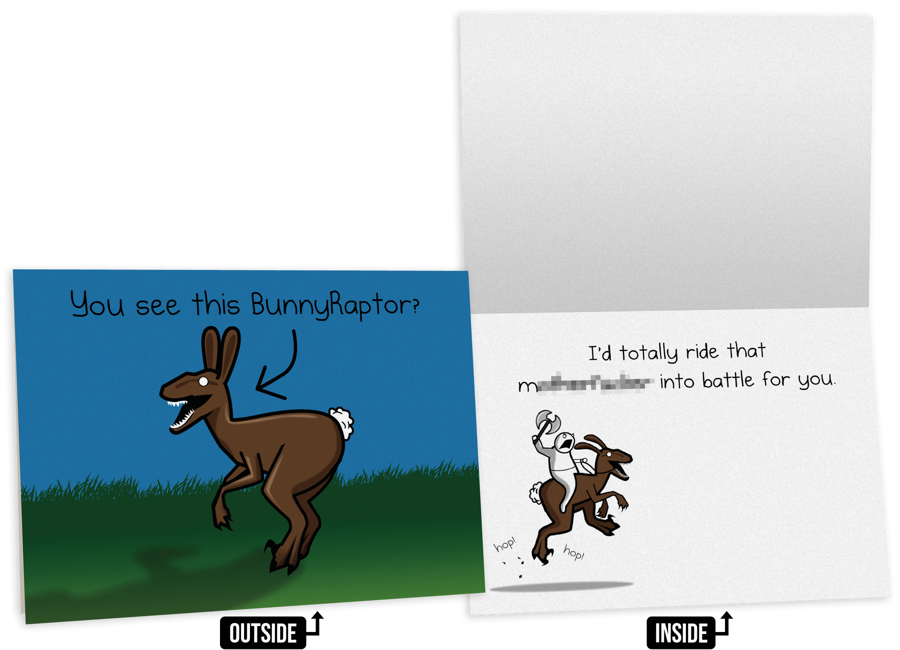 BunnyRaptor - NSFW Friendship Card