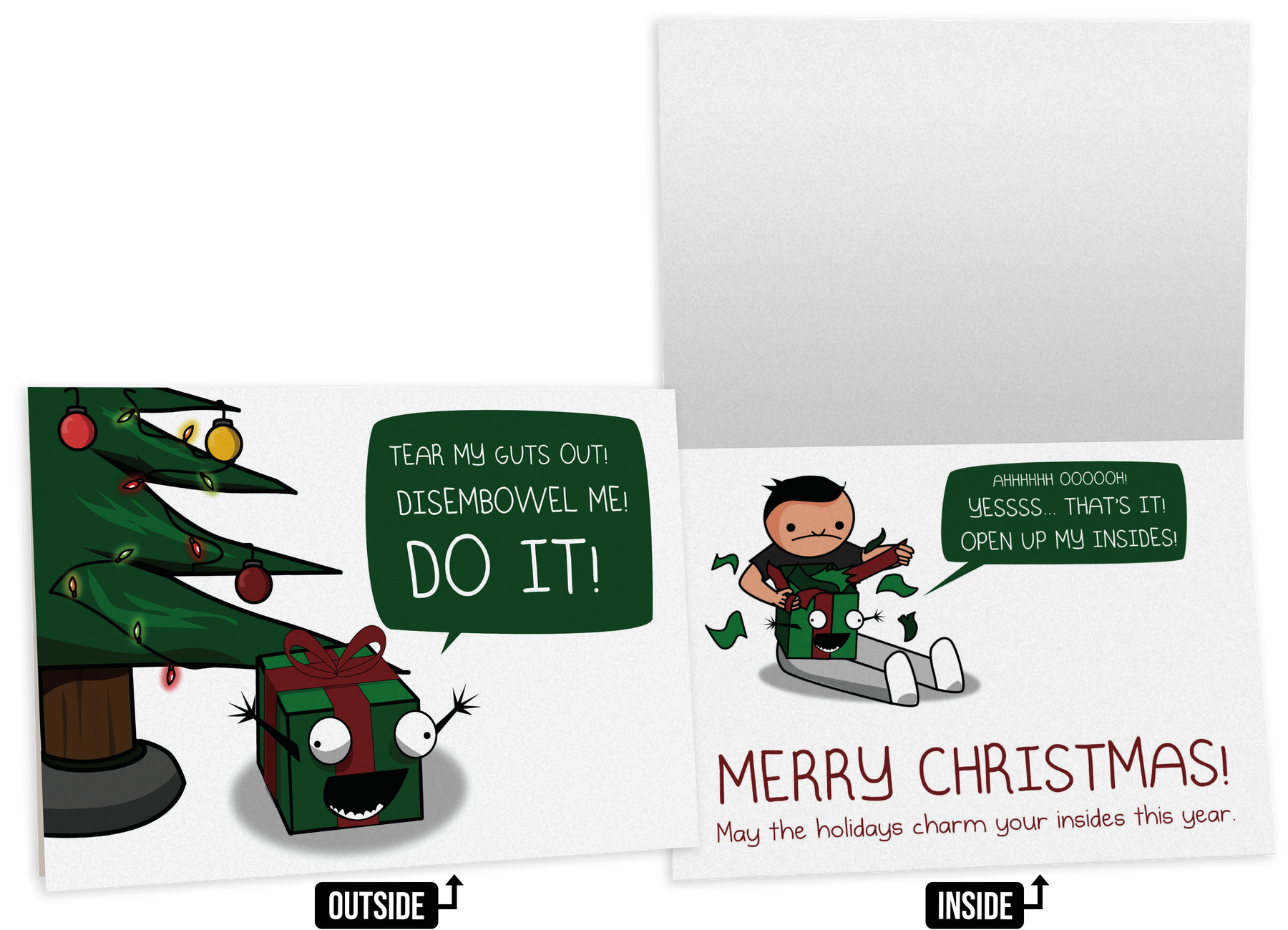 NSFW Holiday Greeting Card Bundle - 4 pack
