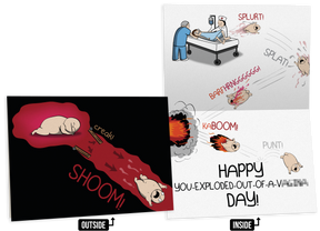 NSFW Birthday Greeting Card Bundle - 4 pack