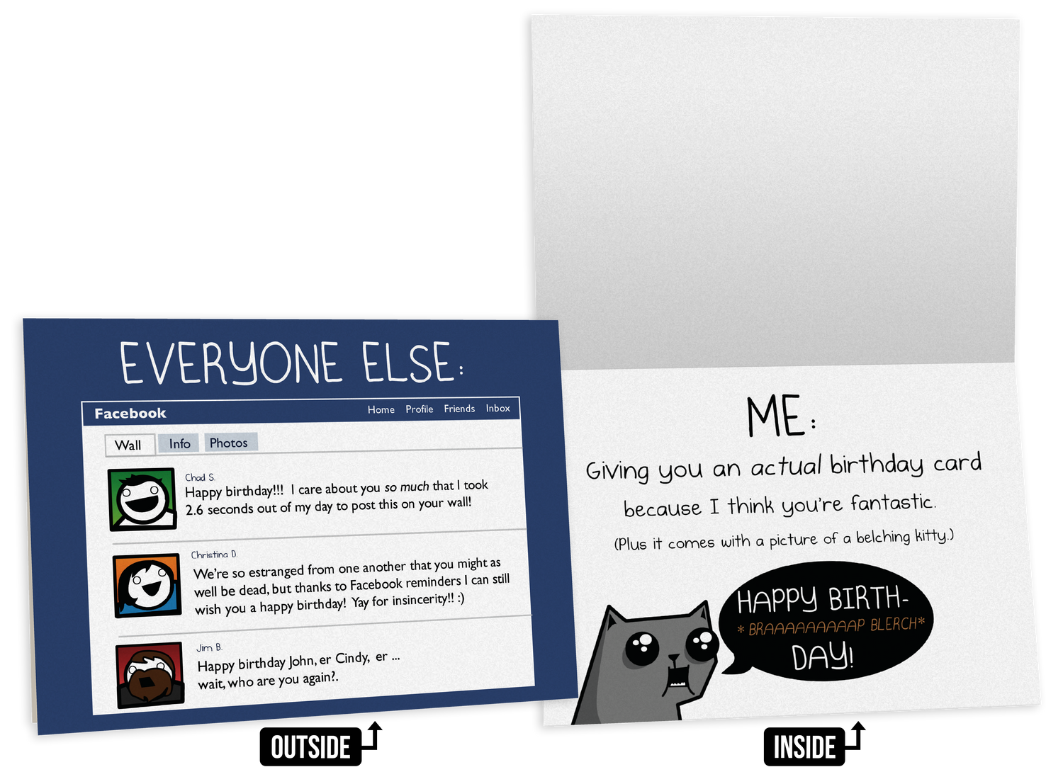 NSFW Birthday Greeting Card Bundle | 4 pack | Exploding Kittens