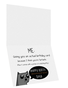 Facebook Kitty - Birthday Card