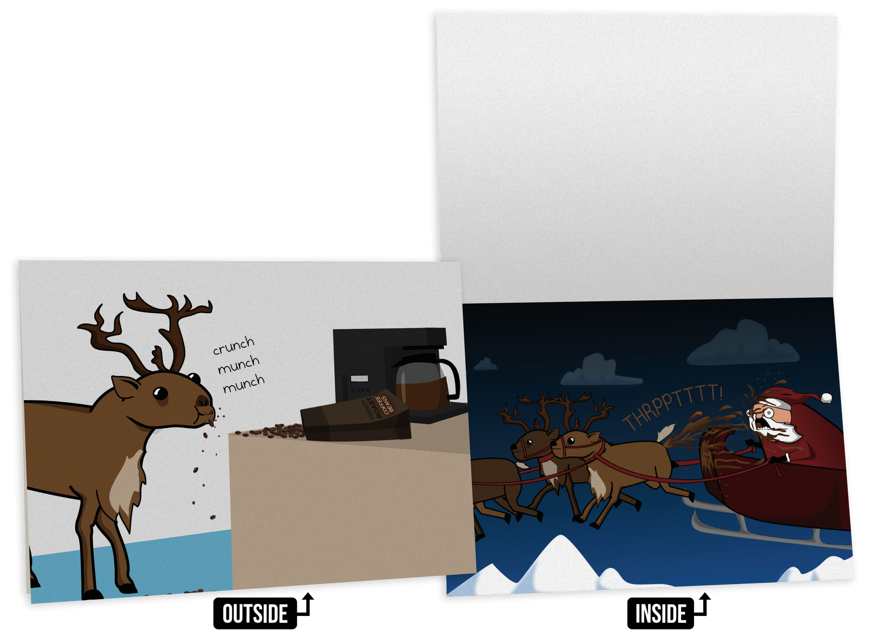 NSFW Christmas Greeting Card Bundle - 4 pack