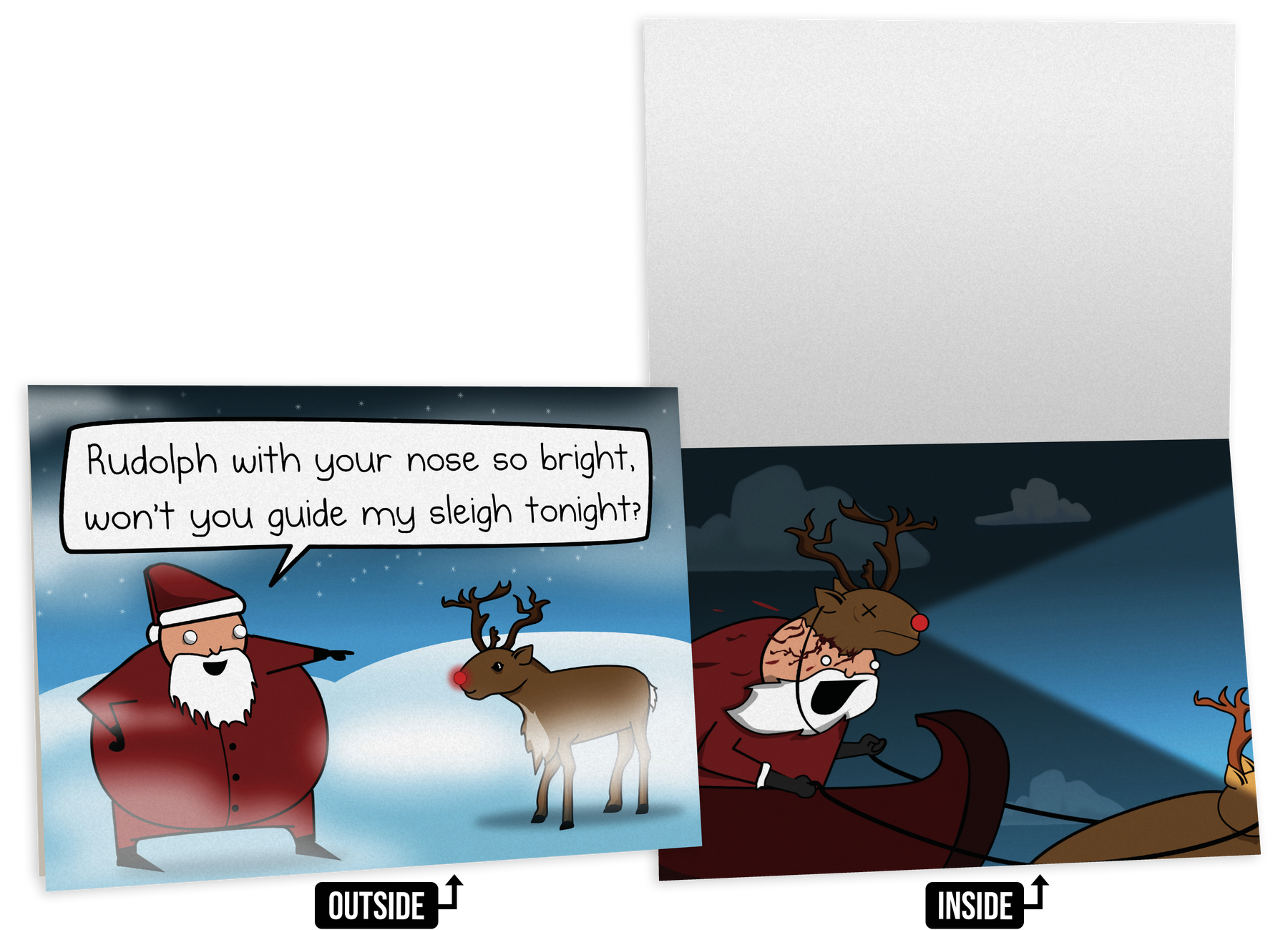 NSFW Christmas Greeting Card Bundle - 4 pack