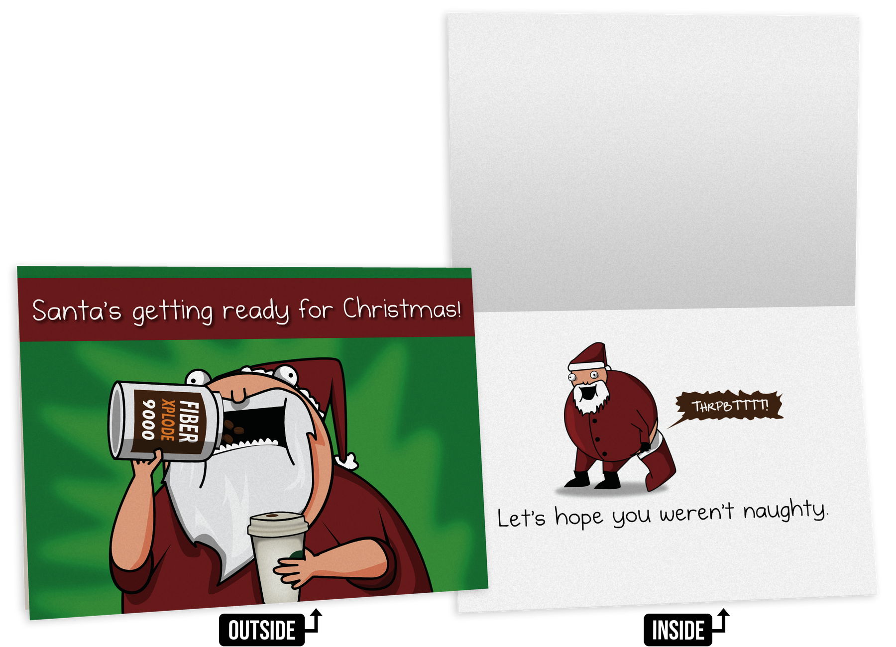 NSFW Christmas Greeting Card Bundle - 4 pack