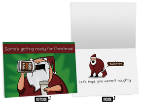 NSFW Christmas Greeting Card Bundle - 4 pack