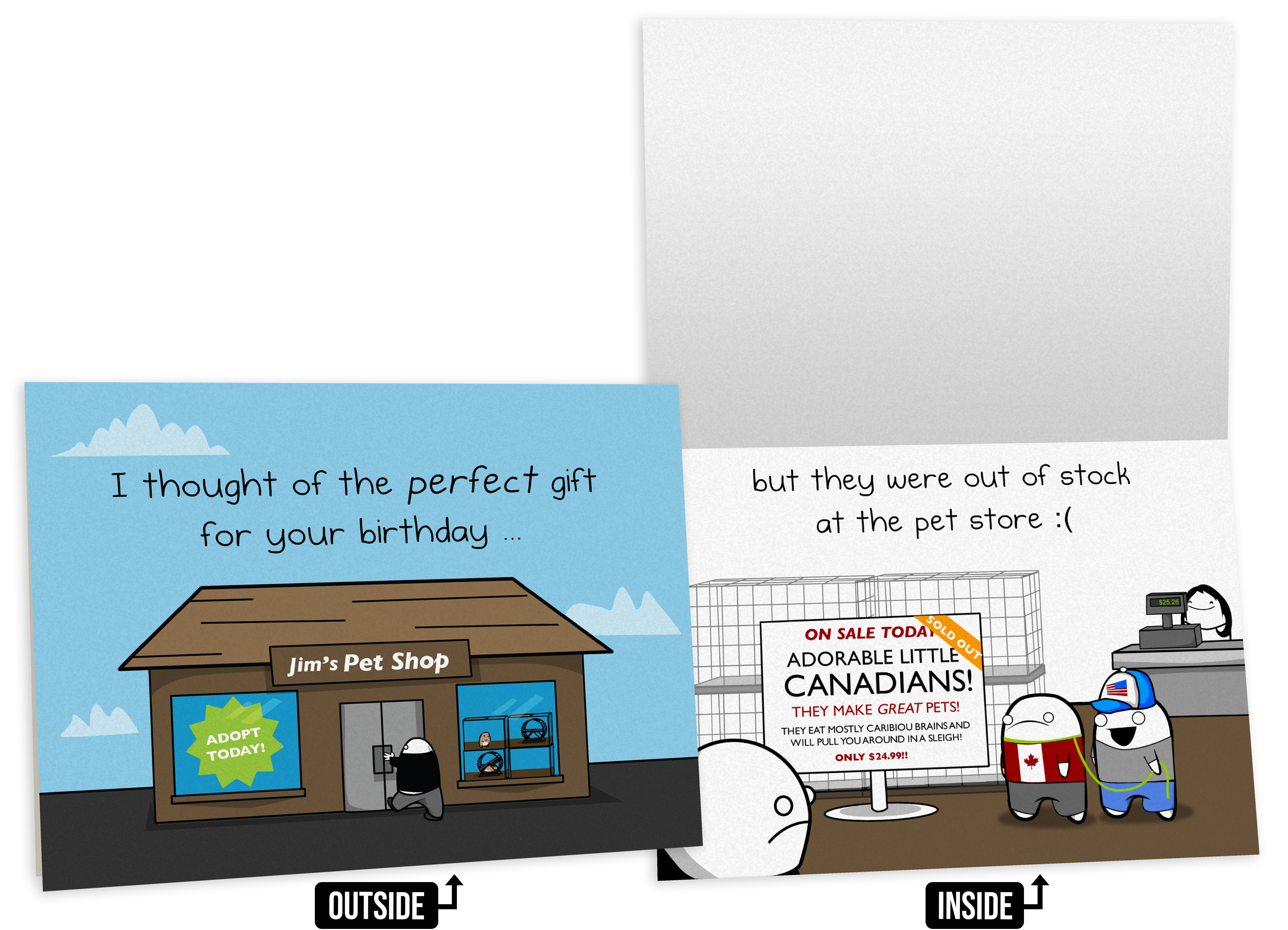 Canadian - Birthday Greeting Card 