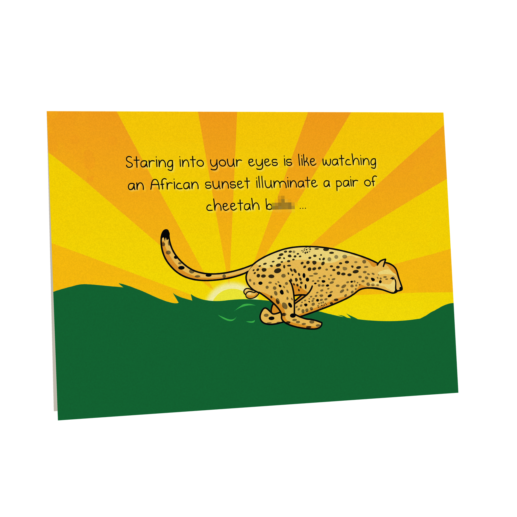 Cheetah - NSFW Love & Friendship Greeting Card