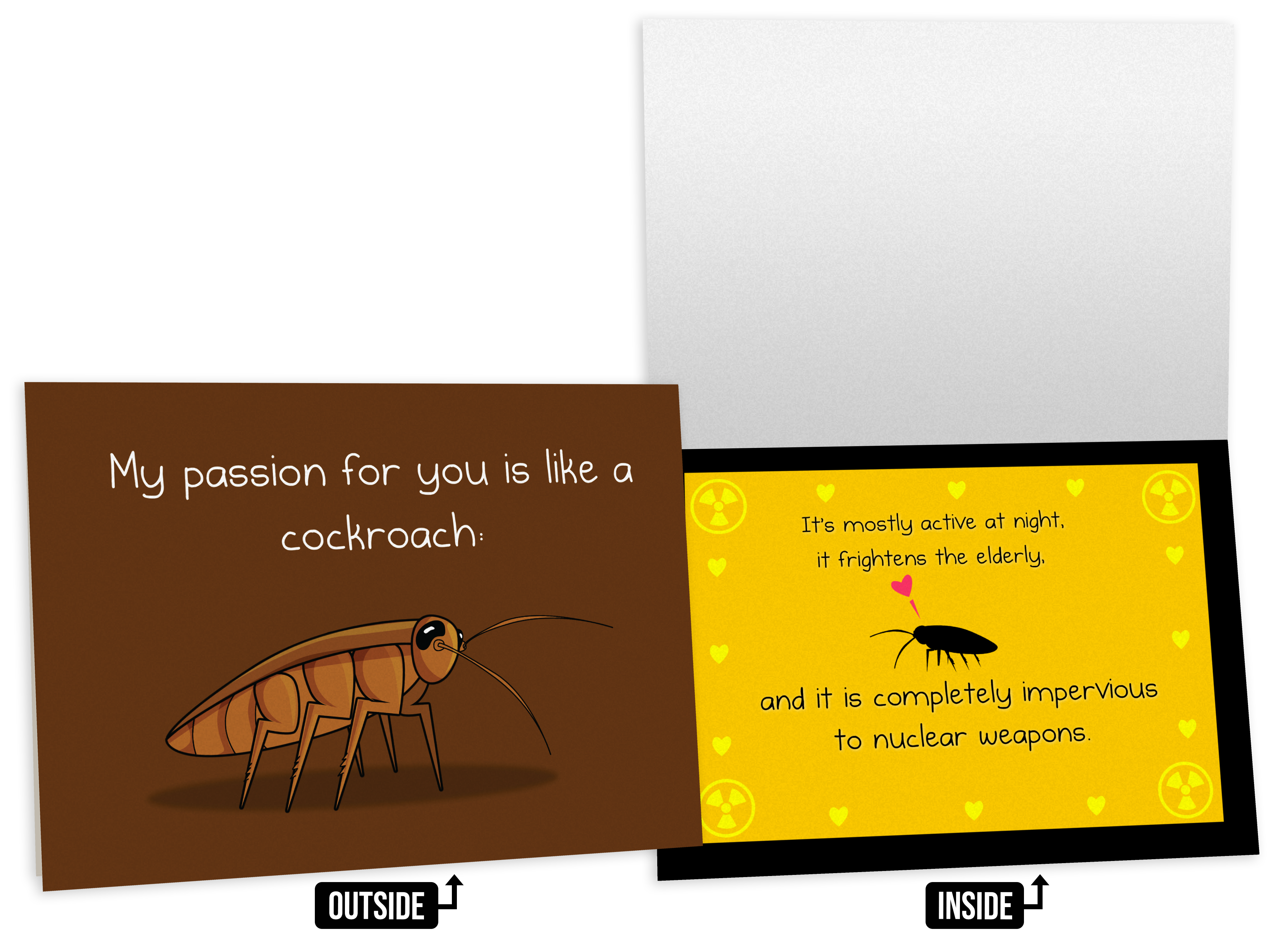 Cockroach - NSFW Love & Friendship Greeting Card 