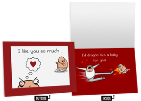 Baby Kick - NSFW Love & Friendship Greeting Card