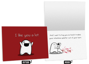 Splatter - NSFW Love & Friendship Greeting Card