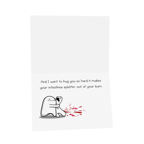 Splatter - NSFW Love & Friendship Greeting Card