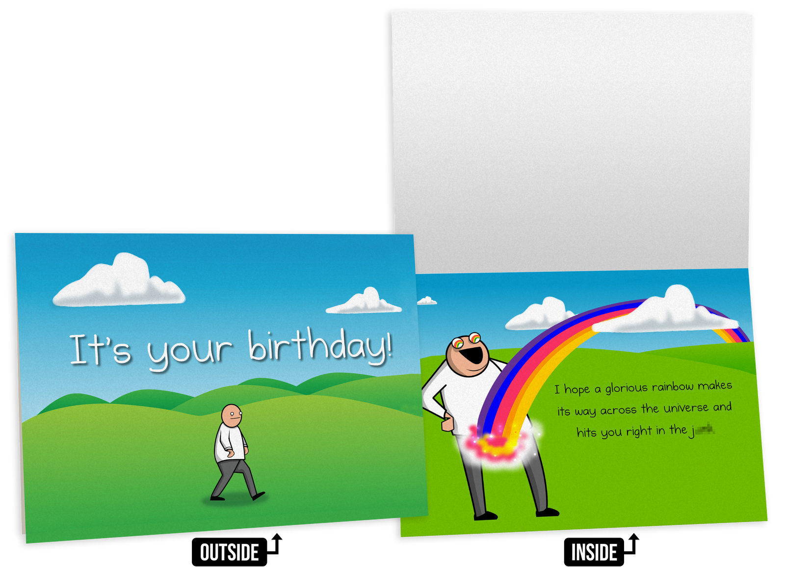 Rainbow | NSFW Birthday Greeting Card | Exploding Kittens