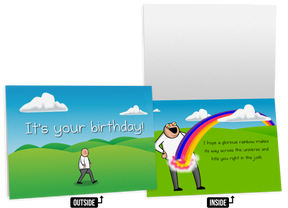 Rainbow - NSFW Birthday Greeting Card