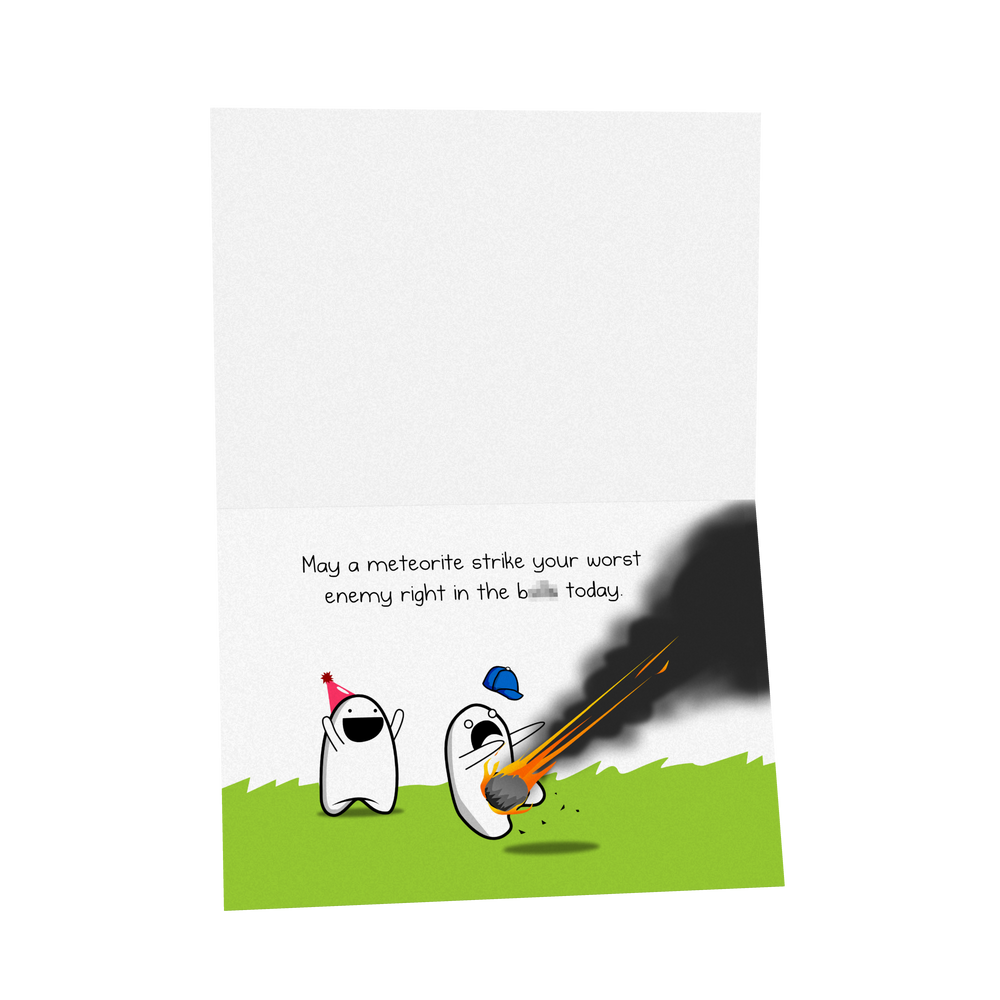Meteorite | NSFW Birthday Greeting Card | Exploding Kittens