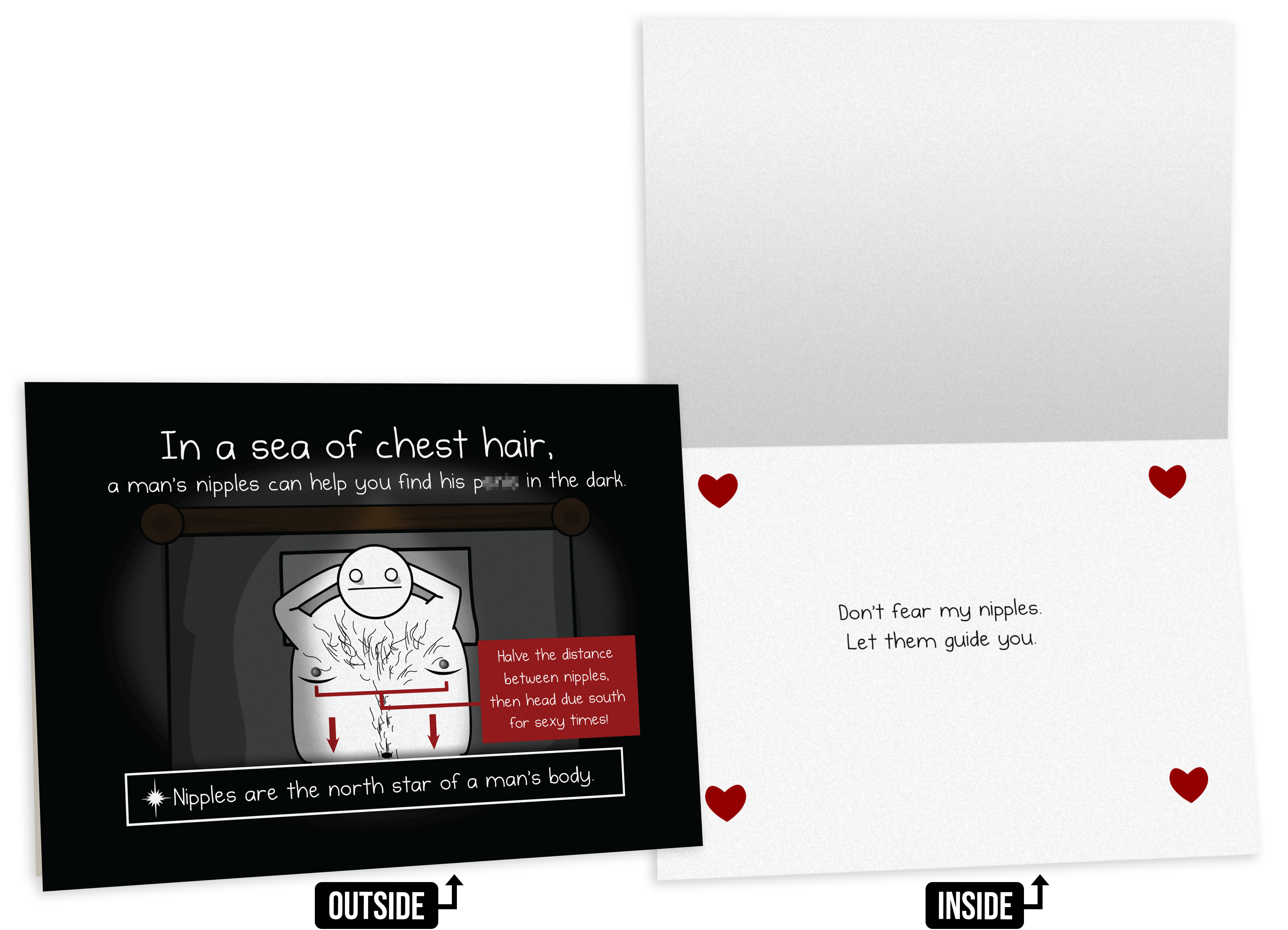 Nipples - NSFW Love & Friendship Greeting Card 