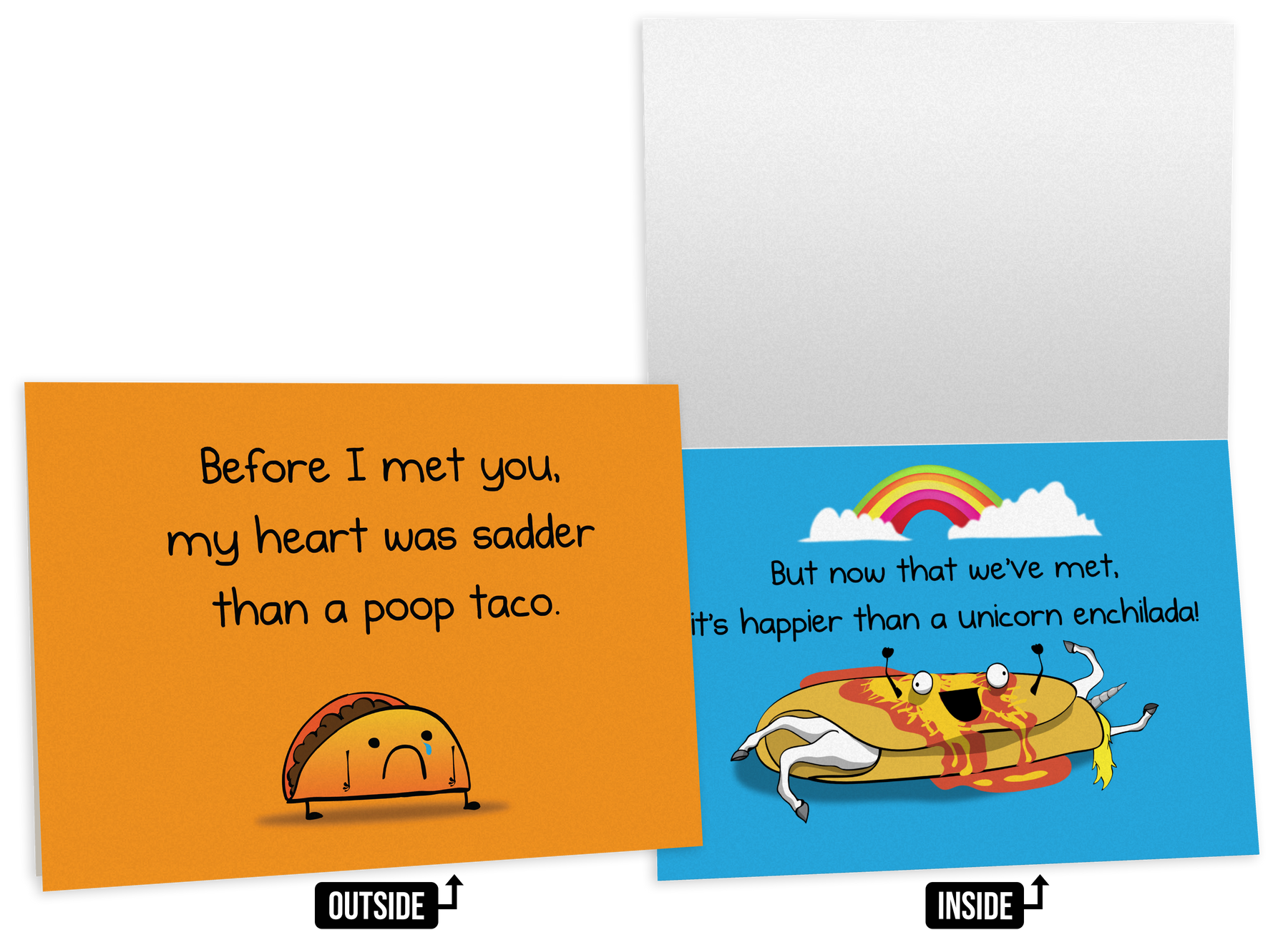 Poop Taco - NSFW Love & Friendship Greeting Card