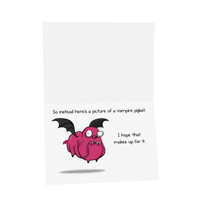 Pigbat - Birthday Greeting Card