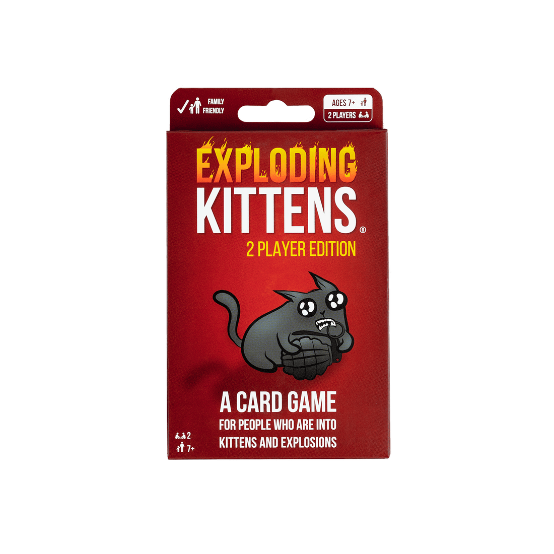 Exploding Kittens 2 Player Edition | Travel Friendly Card Game ...