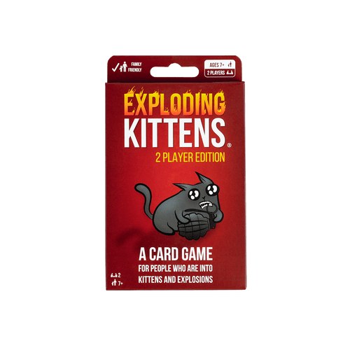 Exploding Kittens 2 Player Edition | Travel Friendly Card Game ...