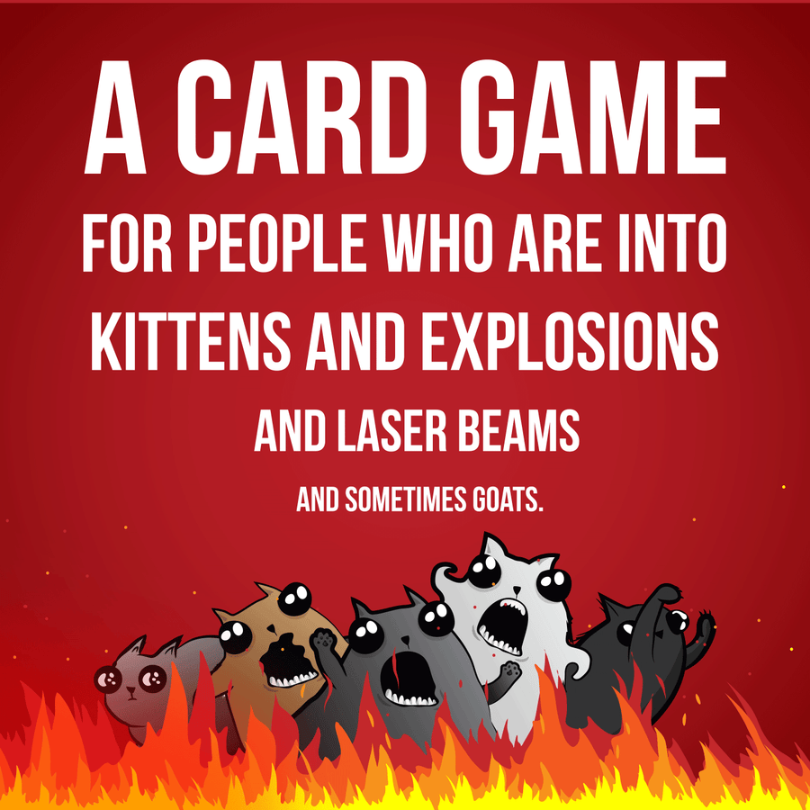 Exploding Kittens 2 Player Edition | Travel Friendly Card Game ...