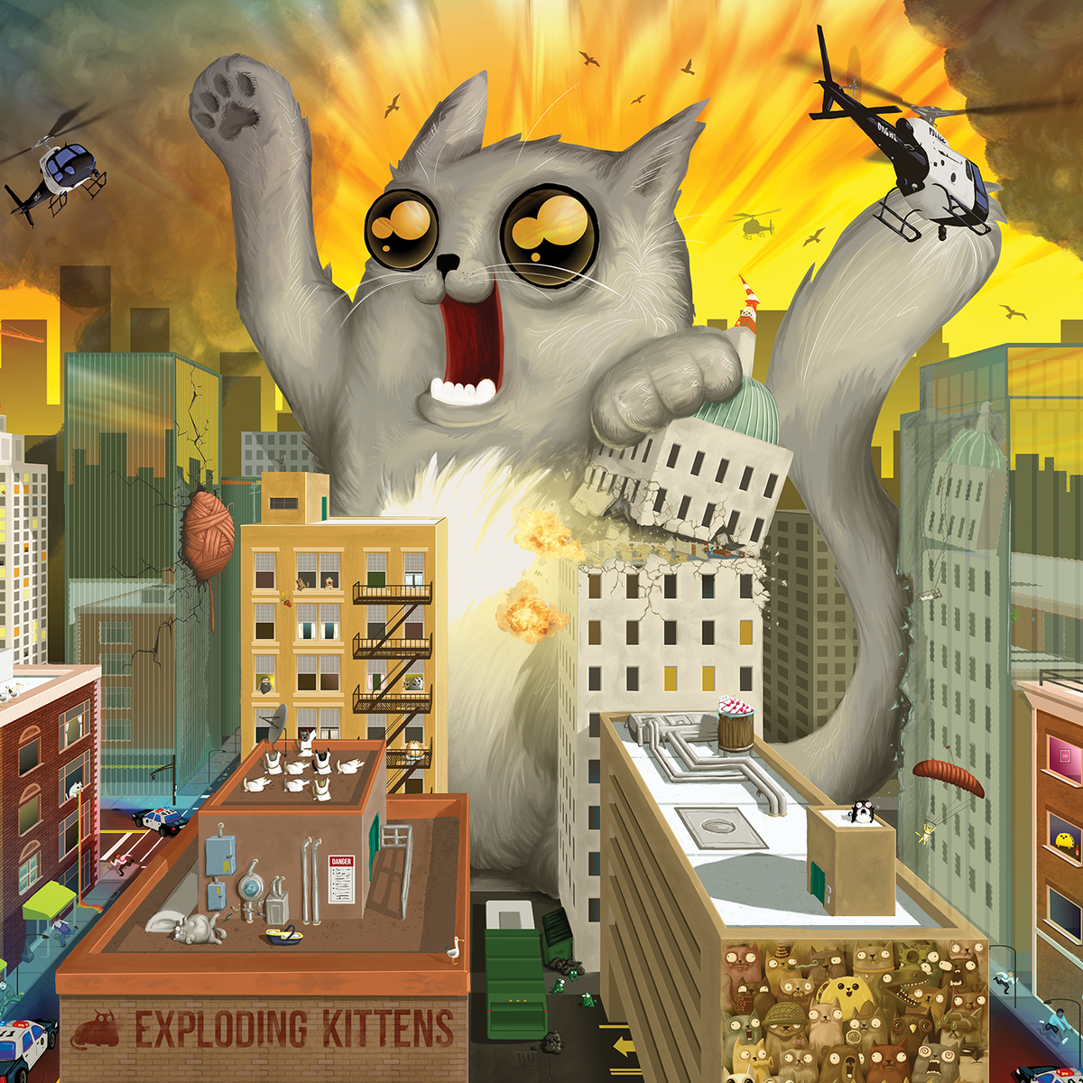 Exploding kittens deals puzzle 1000 piece